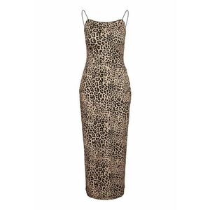 Rochie animal print de dama 27034320 - Poliester/Elastan - Maro imagine