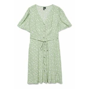 Rochie de vara dama 10292845 - Viscoza - Verde - Verde imagine