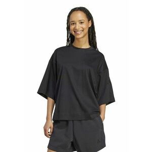 Tricou lejer cu maneci cazute - Negru imagine