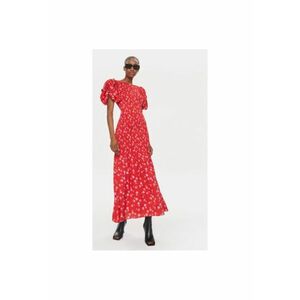 Rochie dama - 304120121 - Viscoza - Negru - Rosu imagine