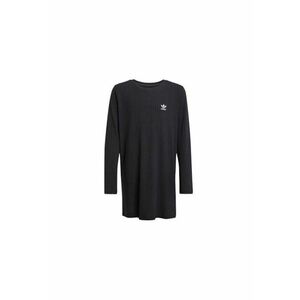 Rochie casual cu imprimeu logo si maneci lungi imagine