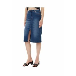 Fusta denim albastru inchis - bumbac - elastan imagine