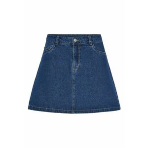 Fusta denim albastru - bumbac - viscoza - poliester imagine
