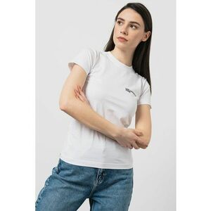 Tricou slim fit de bumbac organic - Alb imagine
