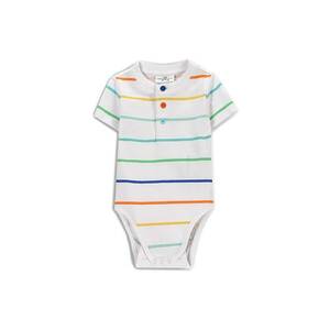 Body copii - alb - colorat - 95% bumbac - 5% elastan imagine