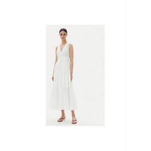 Rochie de vara dama 251-RASKA - Bumbac/Poliester - Alb - Alb imagine