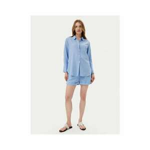 Compleu dama - BC176 - viscoza - bumbac - in - albastru - imagine