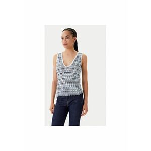 Top dama 251-MINKO - Viscoza/Bumbac - Albastru - Albastru imagine