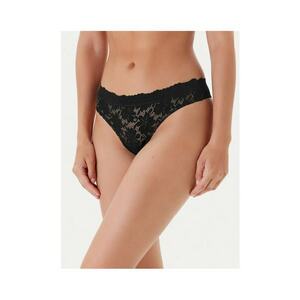 Lenjerie intima dama - poliamida/elastan/bumbac - negru - Negru imagine