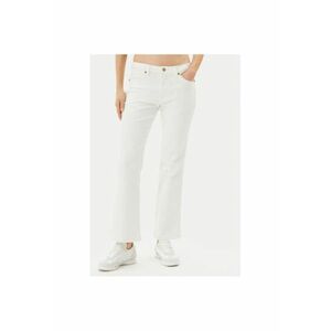 Pantaloni dama 112362665 - Bumbac/Elastan - Alb - Alb imagine