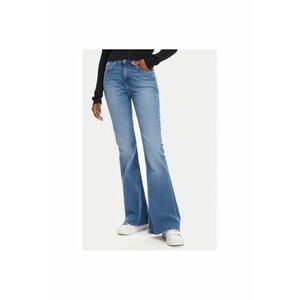 Pantaloni dama L32YROEU - Bumbac/Poliester - Albastru - Albastru imagine