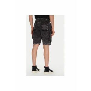 Pantaloni scurti din denim barbati 156259 - Bumbac - Negru - Negru imagine