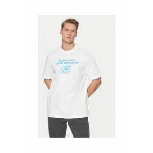Tricou din bumbac cu imprimeu text si logo imagine
