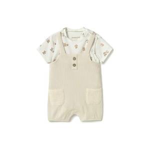 Compleu copii - bumbac si elastan - bej imagine