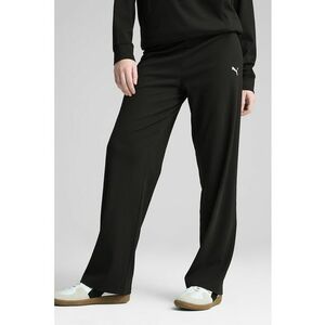 Pantaloni de trening cu croiala ampla si logo - Negru imagine