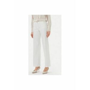 Pantaloni dama 14002252 - Bumbac/Poliester - Alb - Alb imagine