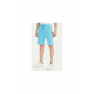 Pantaloni scurti sport barbati 705014 552900 - Bumbac organic - Albastru deschis - Albastru deschis imagine