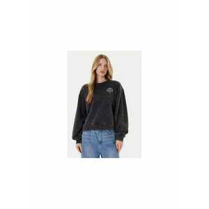 Bluza de trening din bumbac cu aspect decolorat si logo frontal imagine
