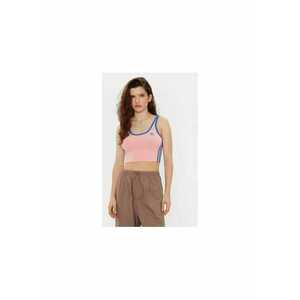 Maieu crop slim fit cu logo imagine