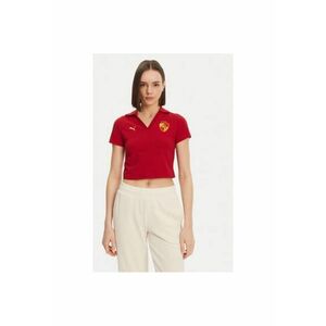 Tricou Polo dama 630097 - Bumbac/Bumbac - Rosu - Rosu imagine