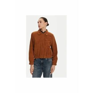 Geaca din piele dama CLOTHILDE VS - Piele intoarsa - Maro - Maro imagine