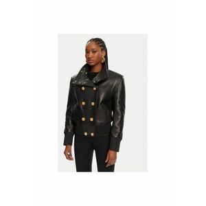 Geaca din piele dama DF0TH275LC62 - Piele naturala - Negru - Negru imagine