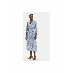 Camasa stil rochie dama 13002020 - Viscoza - 44 EU - Albastru imagine