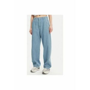 Pantaloni dama 10027410-A01 - Bumbac - Albastru - Albastru imagine
