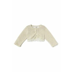 Cardigan copii - 1308 18 SAMPANIE - bej - 74% bumbac - 22% fibra metalica imagine