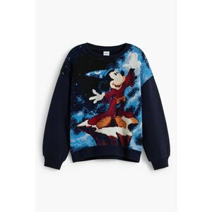 Bluza de trening cu model Minnie Mouse - Negru/Albastru imagine