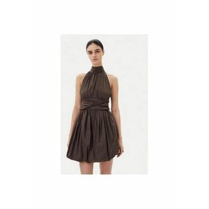 Rochie dama TD0606 - Bumbac - Maro imagine