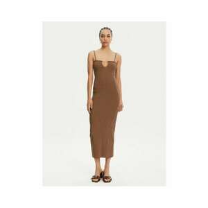 Rochie dama 24E241KN3582355 - Viscoza/Poliester - Maro - Maro imagine