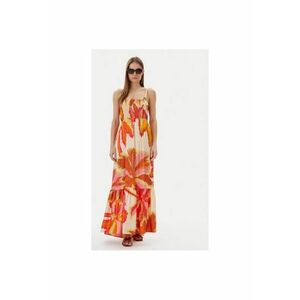 Rochie de vara dama PT2707CLD001 - Viscoza - Portocaliu - Portocaliu imagine