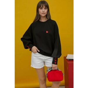 Hanorac - din bumbac brodat - imagine