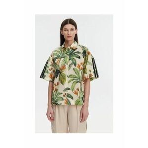 Camasa lejera cu cu maneca scurta si imprimeu floral imagine