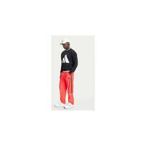 Pantaloni de trening cu dungi contrastante si logo imagine