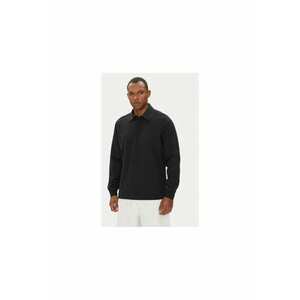 Bluza polo din bumbac cu maneci lungi imagine