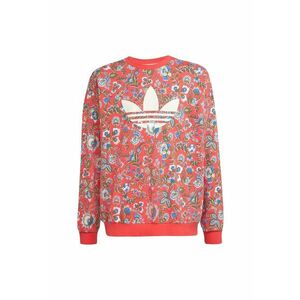 Bluza de trening la baza gatului cu imprimeu floral si logo din bumbac imagine