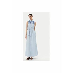 Rochie de vara dama A2W13004 - Bumbac organic - Albastru deschis - Albastru deschis imagine