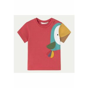 Tricou baieti 1037 - Bumbac/Elastan - Rosu imagine