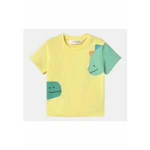 Tricou baieti 1037 - Bumbac/Elastan - Galben imagine
