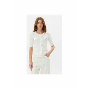 Bluza dama ACMA001877 - Viscoza/Nylon - Ecru - Ecru imagine