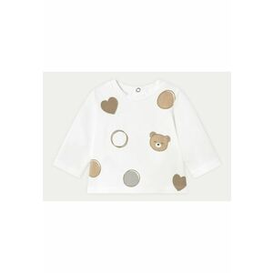 Bluza fete 1071 - Bumbac/Elastan - Alb - Alb imagine