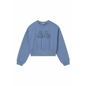 Bluza fete 6401 - Bumbac/Elastan - Albastru - Albastru imagine