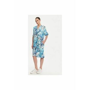 Camasa stil rochie dama 13002008 - Viscoza - Albastru - Albastru imagine