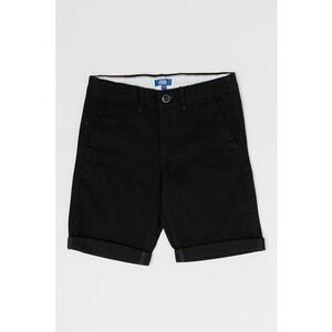 Pantaloni scurti cu buzunare oblice - Negru imagine