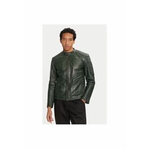 Geaca barbati - 304925078 - Piele naturala - Verde - Verde imagine
