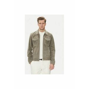 Geaca din piele barbati CRED SUEDE - Piele naturala - Gri - Gri imagine