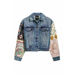 Jacheta de blugi dama 25SWED59 - Bumbac - Albastru - Albastru imagine