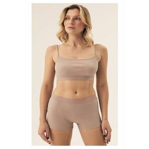 Pantaloni scurti Ryoko bej deshis - Bej deschis melange imagine